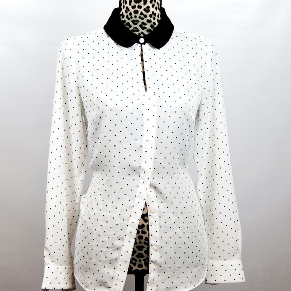 LC Lauren Conrad dress Blouse Size M - Picture 2 of 12